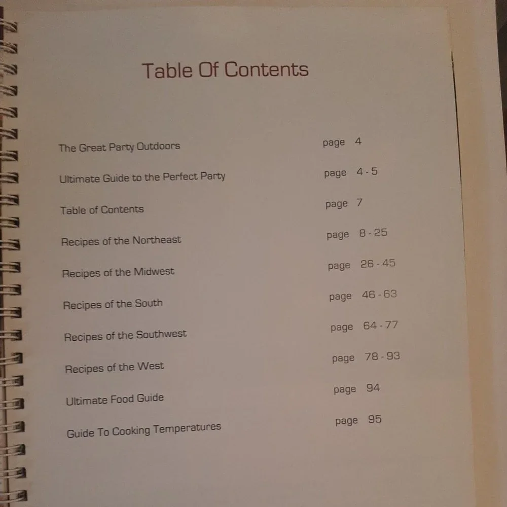 Tailgate Gear The Ultimate Tailgaters Cookbook Spiral Bound 2008